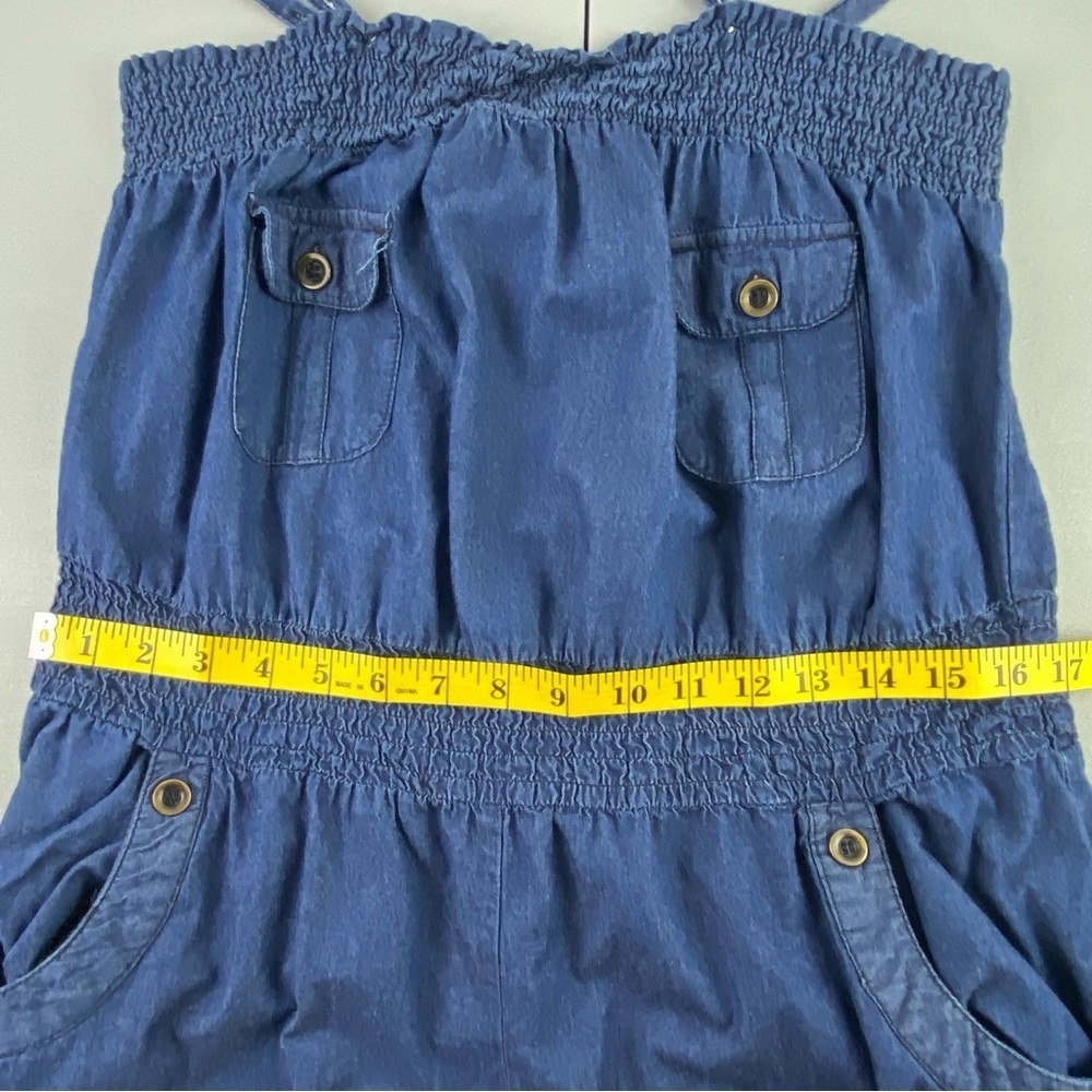 I.Q. denim cotton jumpsuit women's size large - Picture 10 of 16